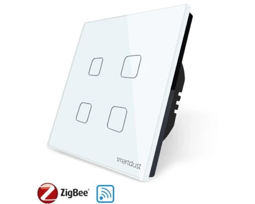Сенсорный ZigBee/RF выключатель SK-Z804Y — 4 клавиши